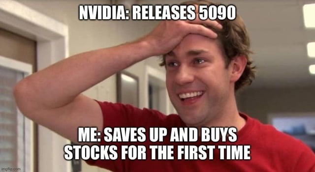 Nvidia stock is down - meme