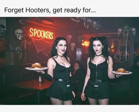 Forget Hooters, the future is SPOOKBS - meme