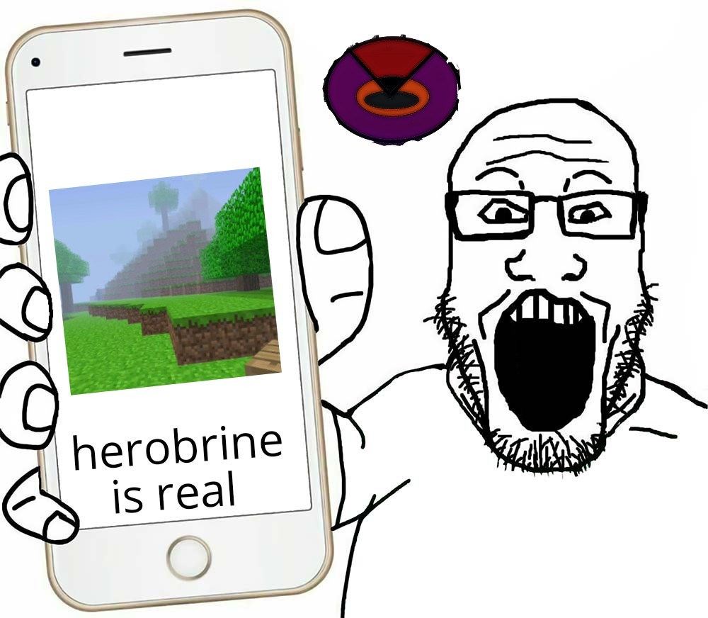Herobrine, el steve - meme