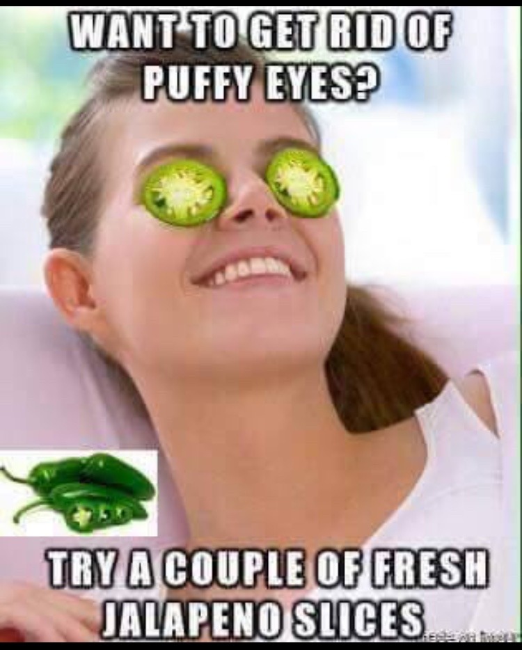 puffy eyes? - meme