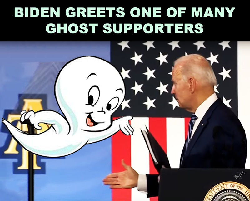 A President Preoccupied With Ghosts - meme