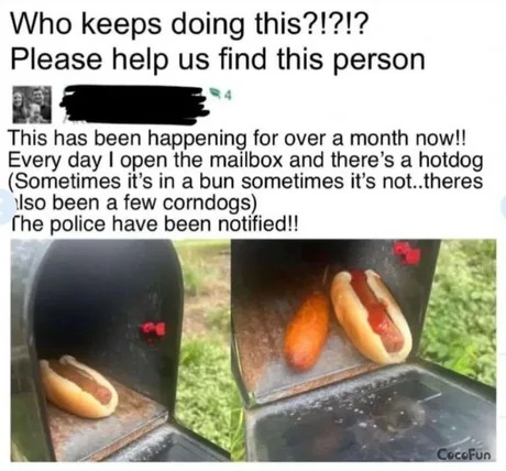 Free hot dogs - meme