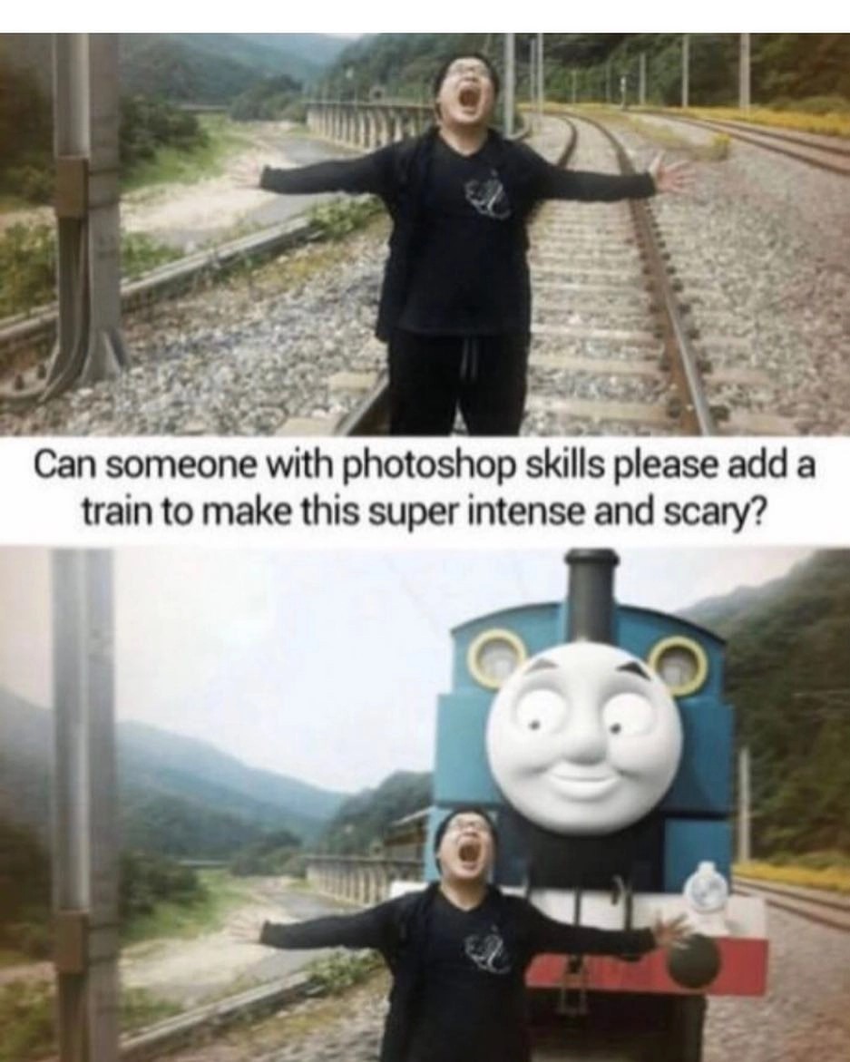 Scary Train - meme