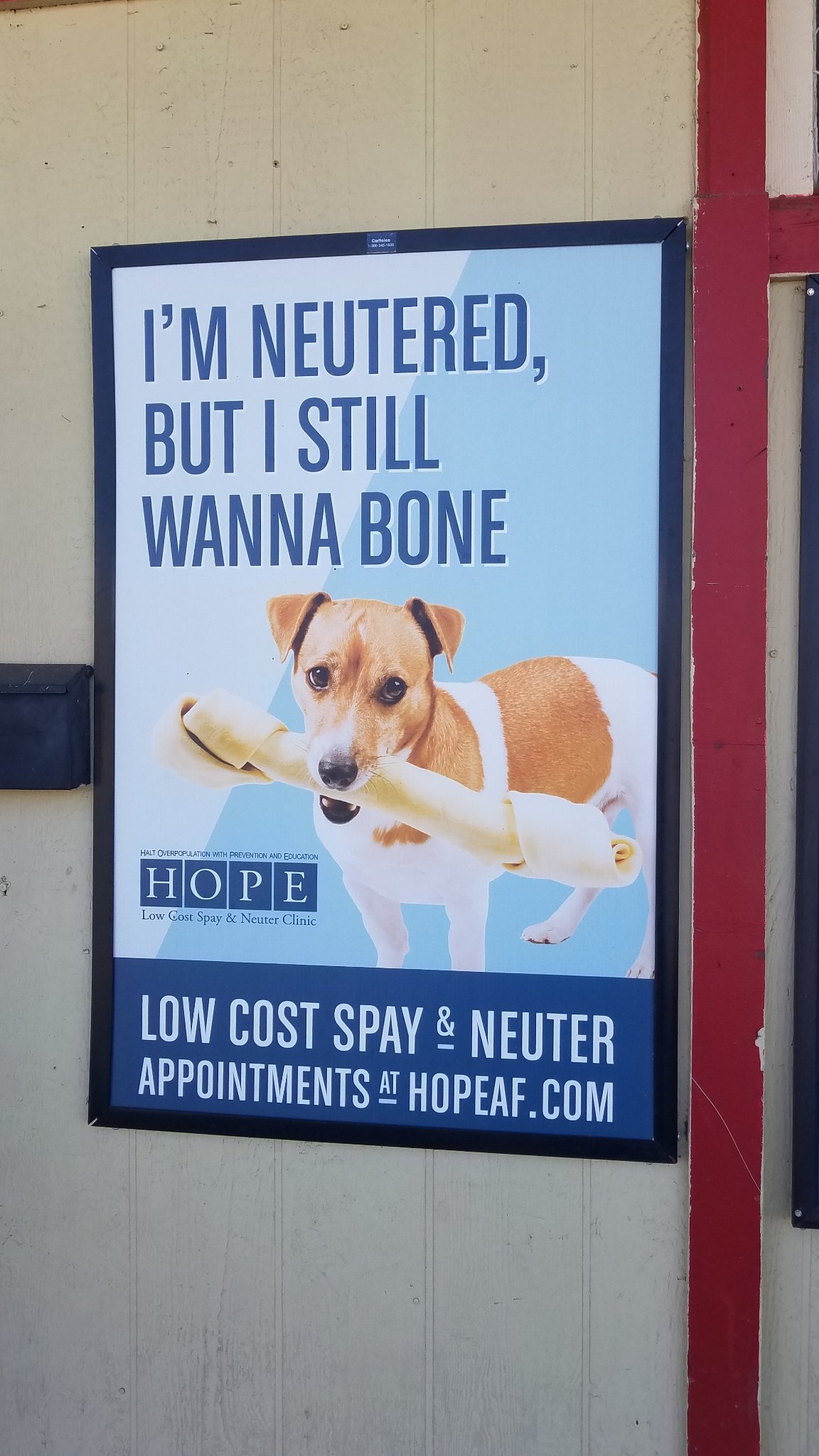 Had to take a double look. Neutering ad in Ca Valley - meme