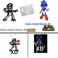 Metal Sonic parka y chapulín de metal