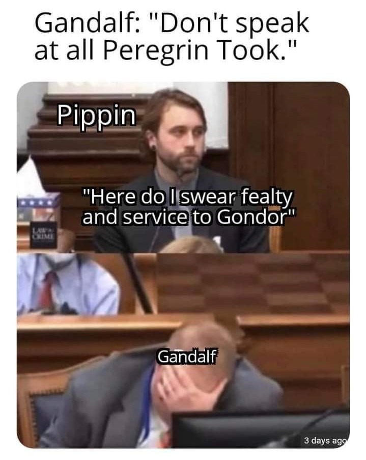Poor Gandalf - meme