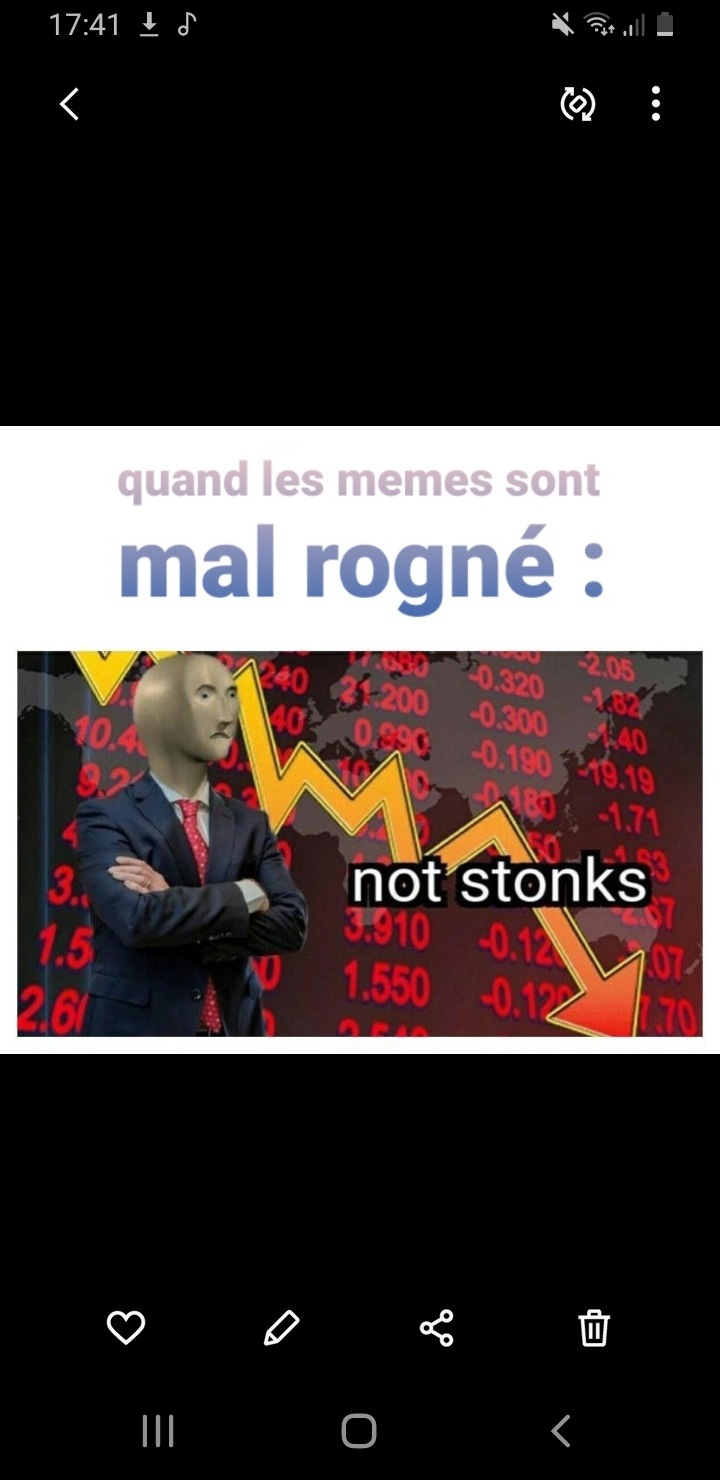 Really not stonk ! - meme