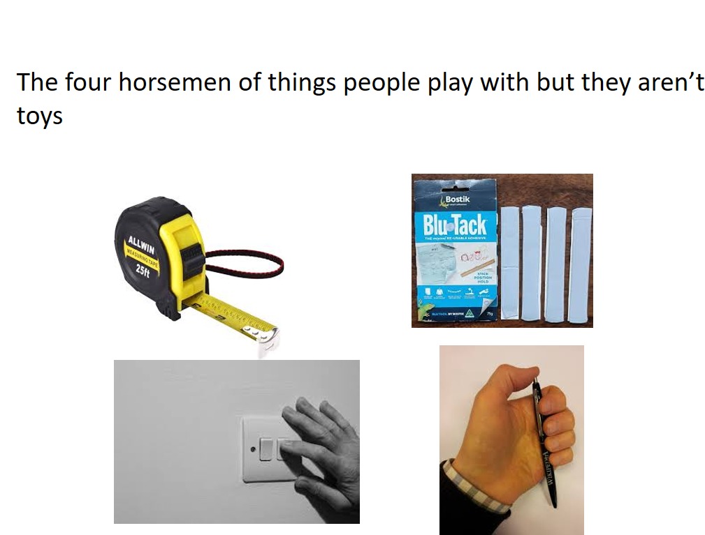 I think it's called fidgeting - meme