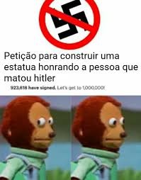 Contexto: quem matou Hitler foi ele mesmo - meme