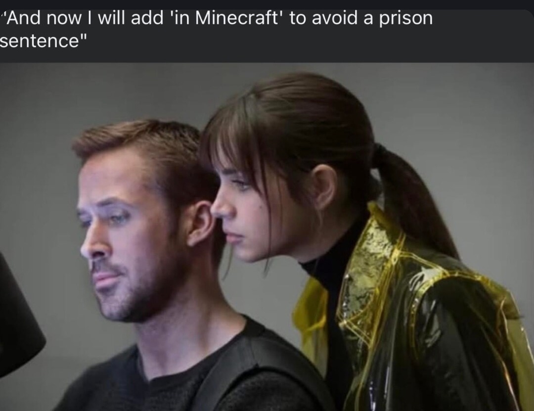 In Minecraft, your Honor - meme