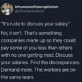 Salary discussion