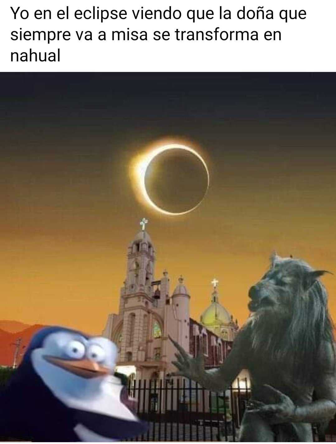 Eclipse 2024 MX sra nahual - meme