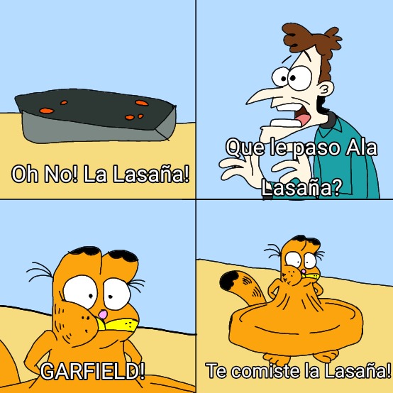 Otro meme de garfield muy culero