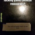 Fortune cookie fuck up