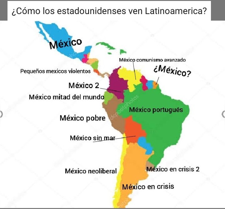 ¿Cómo los estadounidenses ven Latinoamerica? - meme