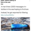 Fish dont like bottles???