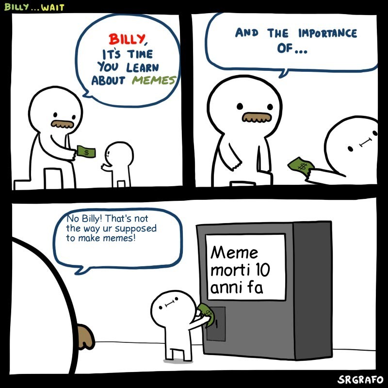 Non essere come billy - meme