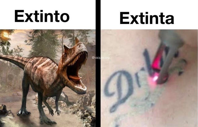 extinto - meme