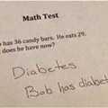 Bob has diabetes