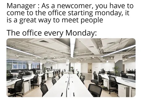The office every Monday - meme