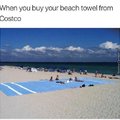 Beach towel from bostoc