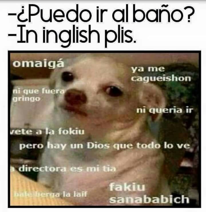 toco aprender ingles :v - meme