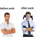 Before Sock™ vs after Sock™