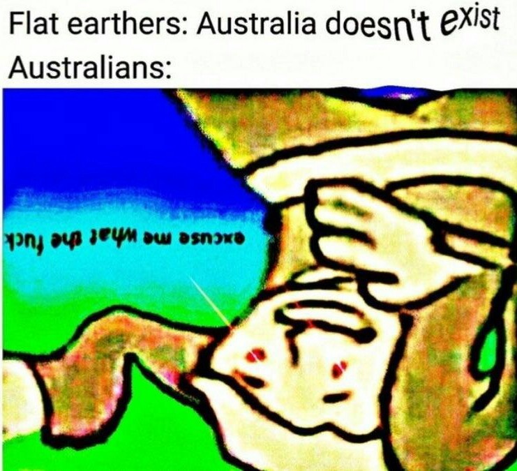I come from the land down under - meme