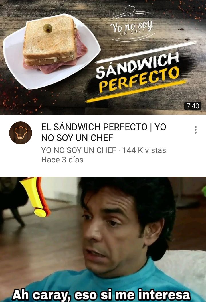 El titulo se fue a hacer el sandwich - meme