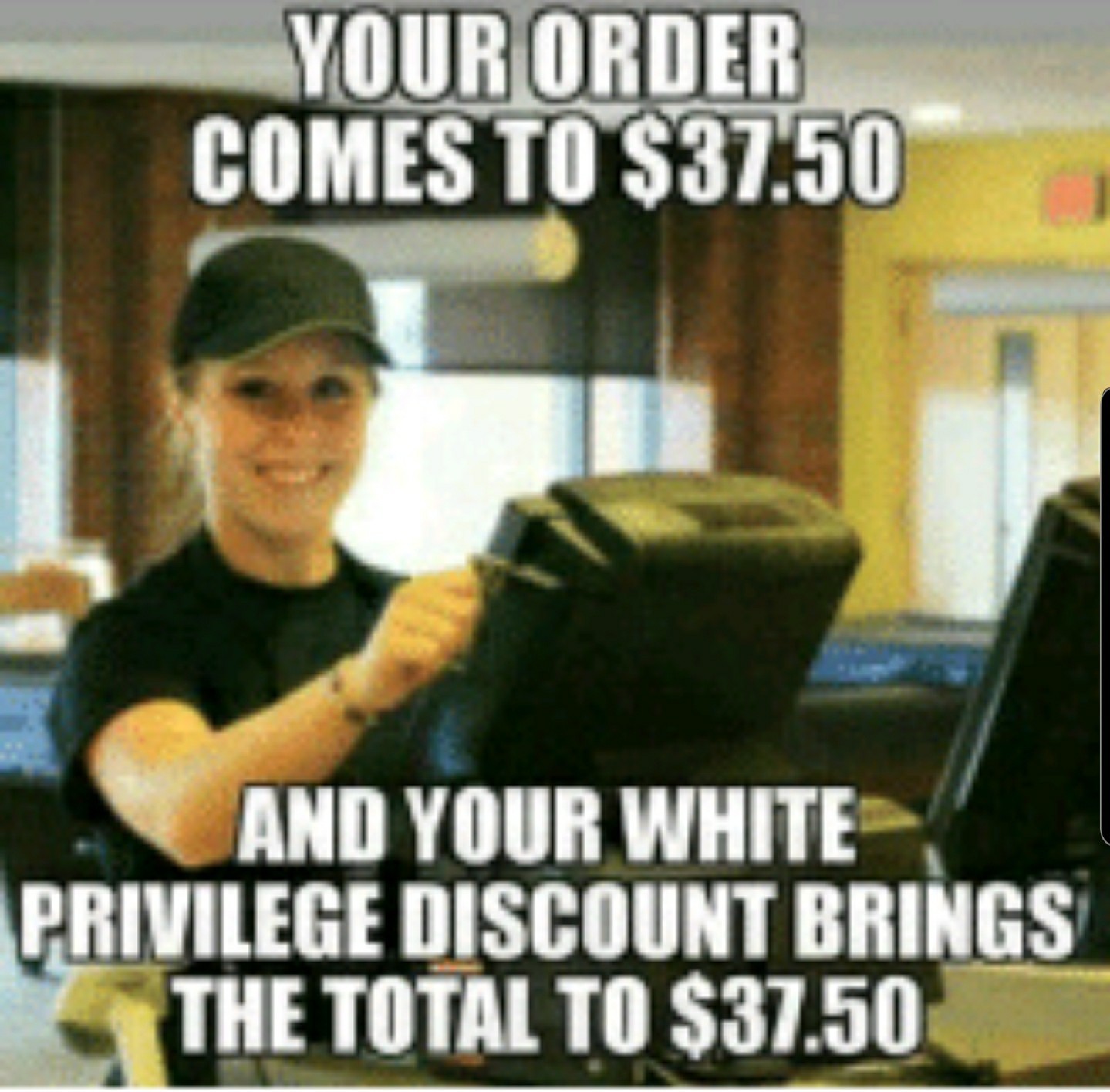 Whites dont mind paying a fair price. - meme