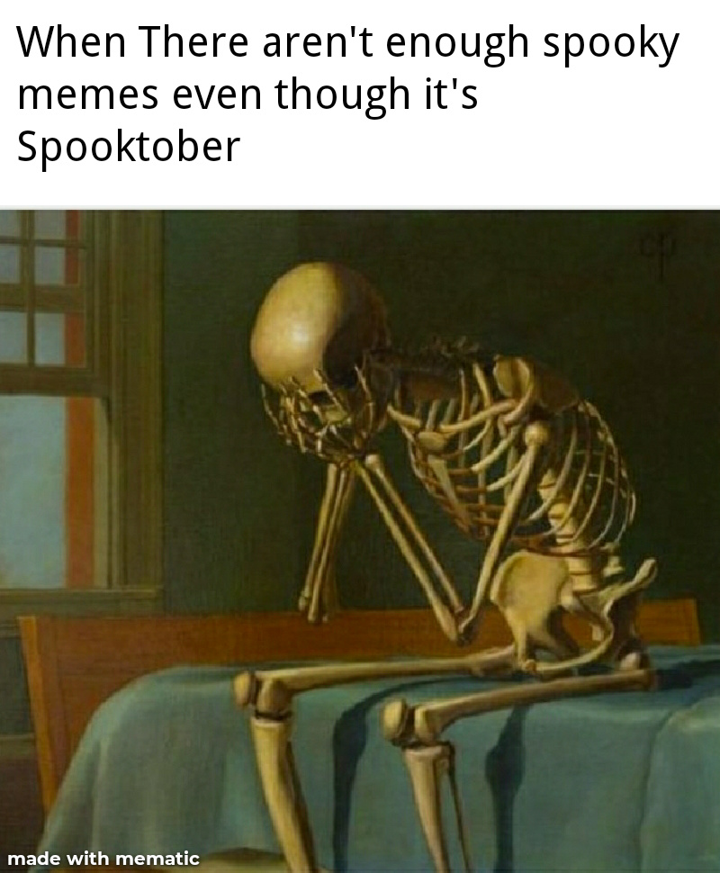 Sad skeleton noises - meme