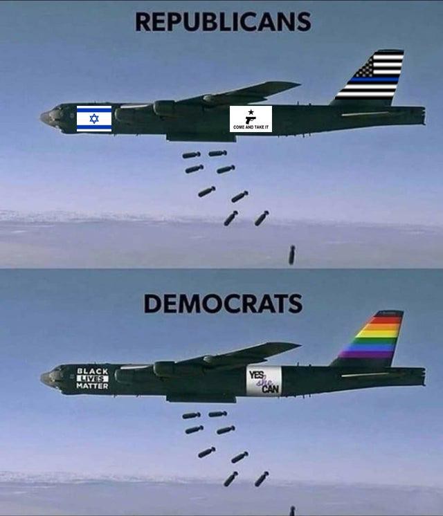 Republicans vs democrats - meme