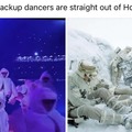 Rihanna's backup dancers stratight out of Hoth