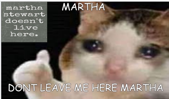 MARTHA DONT LEAVE ME HERE - meme