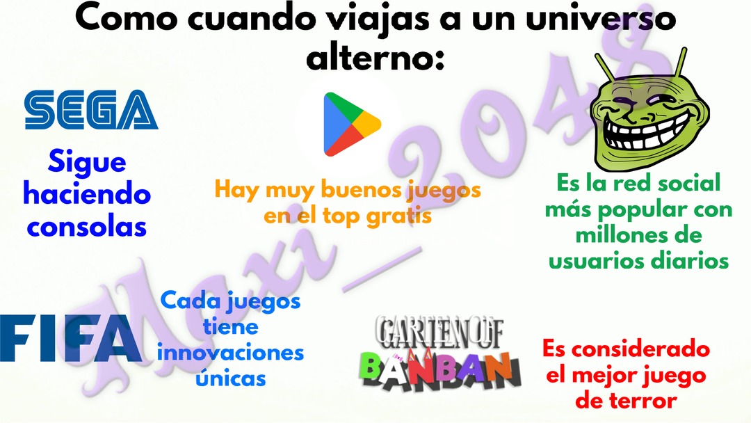 Viajas a un universo alterno - meme