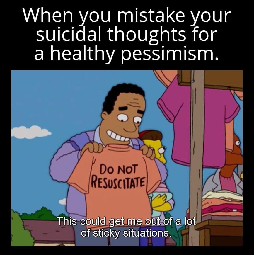 When your intrusive thoughts become life hacks - meme