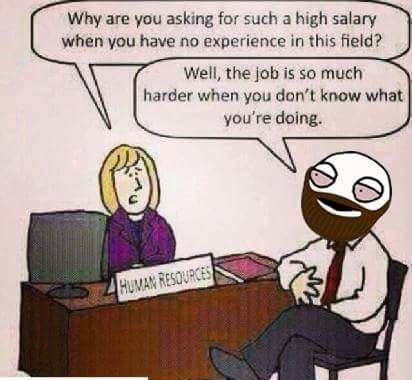 On my job interview - meme