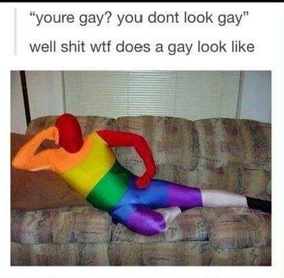 Gays look like art - meme