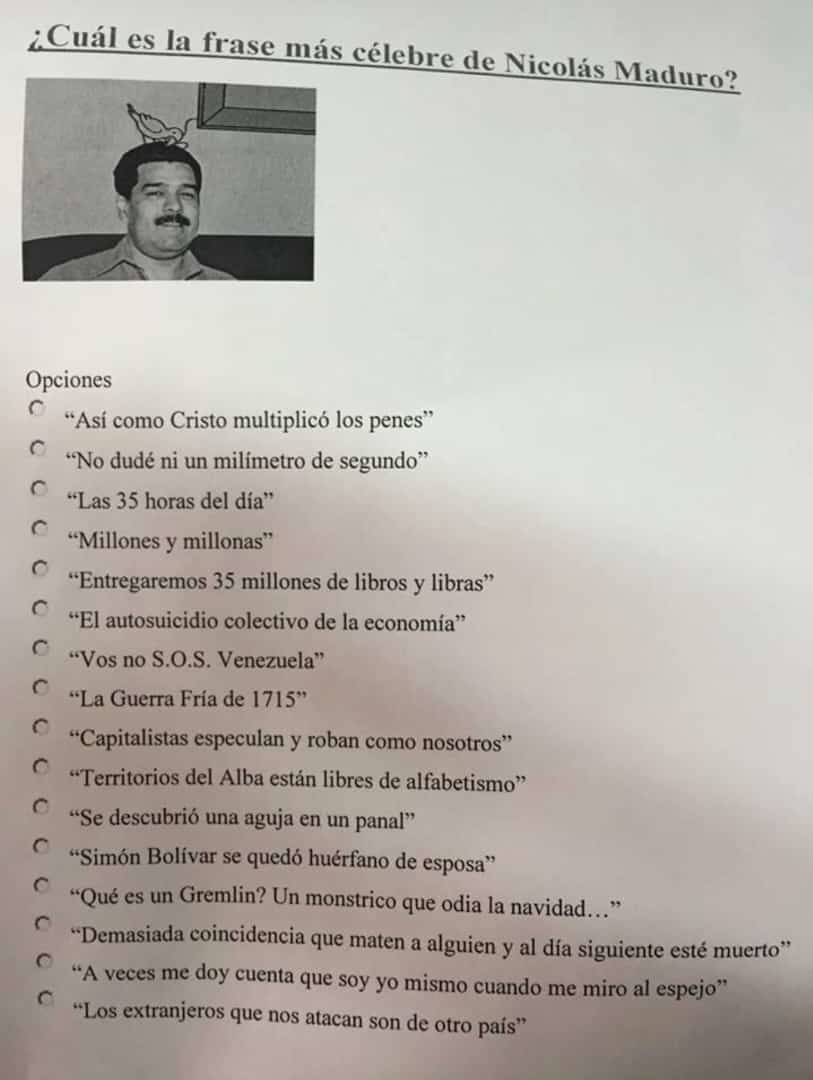 Frases de Maduro - meme