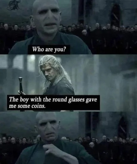 Voldemort vs The Witcher - meme