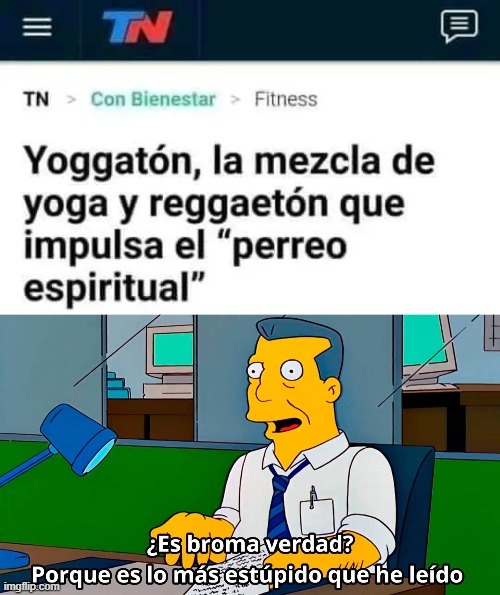 Yoga y reggaeton - meme