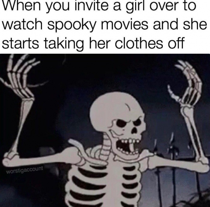 But wouldn't boning her be spoopy? - meme