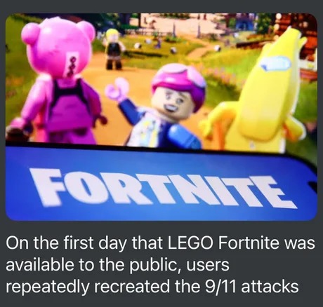 First day of LEGO Fortnite - meme