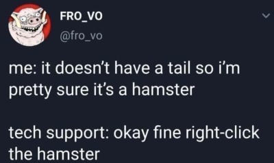 click on the hamster - meme