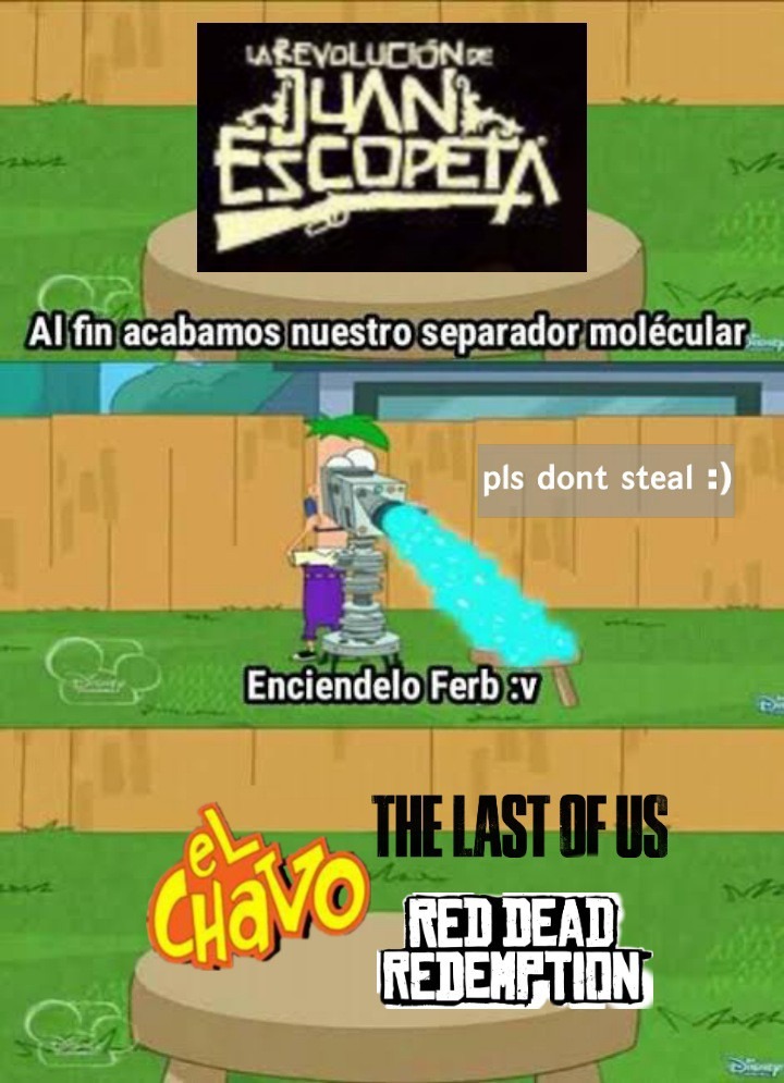 Contexto: la revolución de Juan escopeta fue una película de animación relatando la revolución mexicana - meme