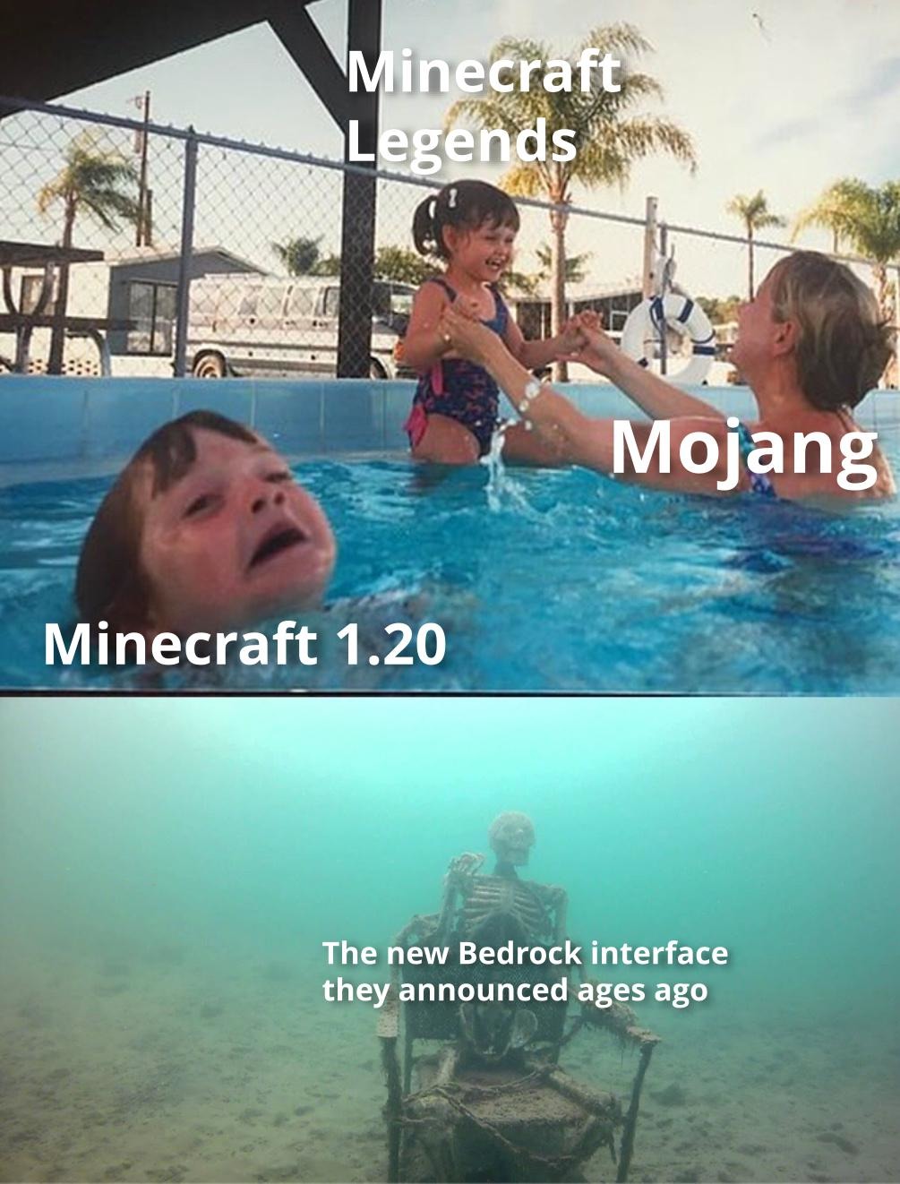 Minecraft legends meme