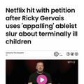 Gervais is the Master & Commander