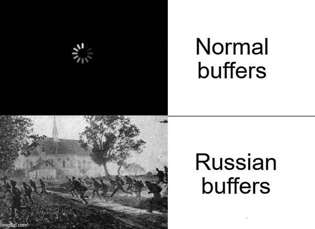 buff buffer the Russian buff buffer is no? - meme