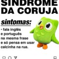 Síndrome da coruja, publicação no Instagram feita pelo Duolingo Brasil