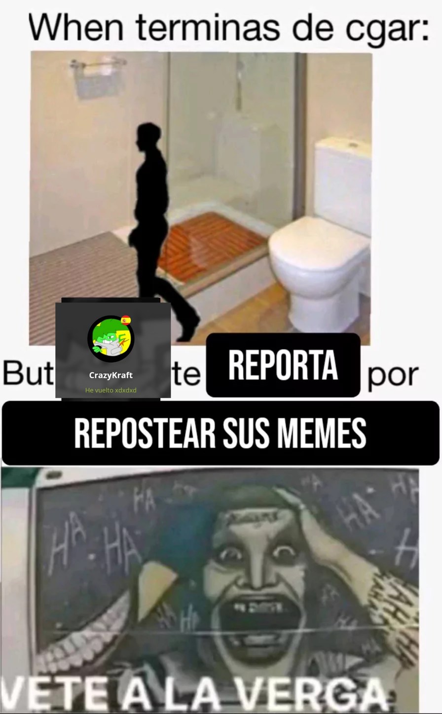 Crazykraft lolcow de mierda - meme
